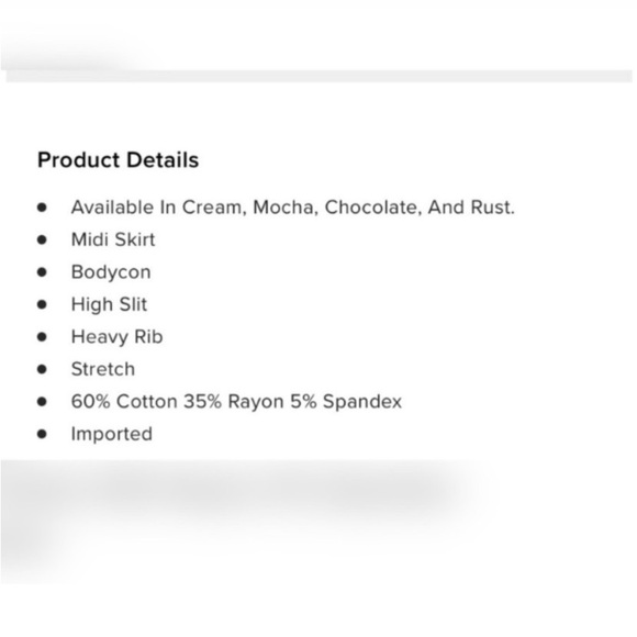 Fashion Nova High Waisted Skirt W/ Front Split - Picture 6 of 7